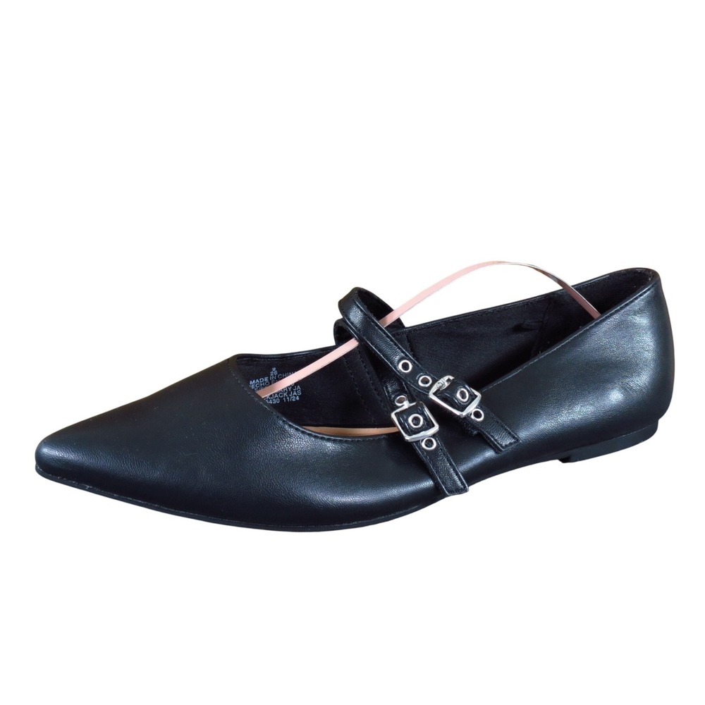 Old Navy Pointy Mary Jane Women Shoe Size 9 Dress Work Blackjack Black Flat